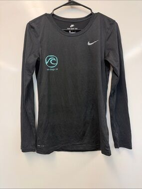 Nike Women's Black Long Sleeve Dri-FIT Tee
